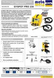 Spotovačka - bodovací stroj GYSPOT PRO 230 popis