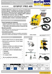 Spotovačka - bodovací stroj GYSPOT PRO 400 popis