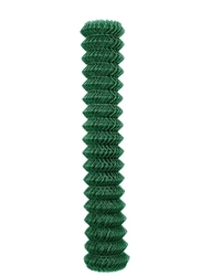 Pletivo plotové PVC bez napínacího drátu se čtvercovými oky, role 25m - zelené