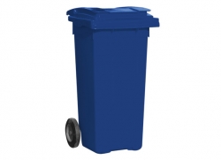 popelnice plast 240l modrá