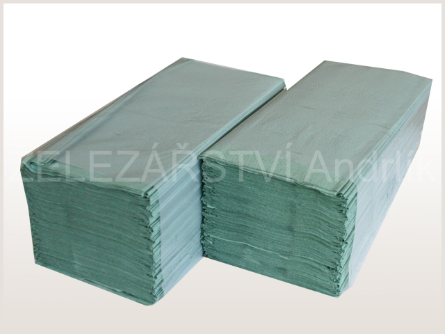 Papírové ručníky zelené 2