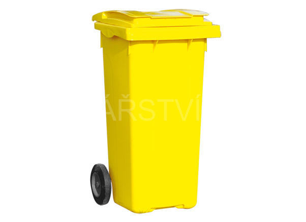 popelnice plast 240l žlutá